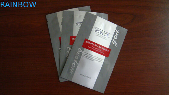 กระเป๋าหน้ากากใบหน้าอลูมิเนียมฟอยล์บรรจุภัณฑ์เครื่องสำอางออกแบบเอง