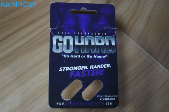 บรรจุภัณฑ์บรรจุภัณฑ์พลาสติกรีไซเคิลสำหรับ HD แคปซูลเสริมสมรรถภาพทางเพศชาย