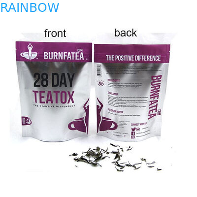 บรรจุภัณฑ์ถุงชาพิมพ์ Mylat พร้อม Ziplock บรรจุภัณฑ์ชาแบบกำหนดเองได้