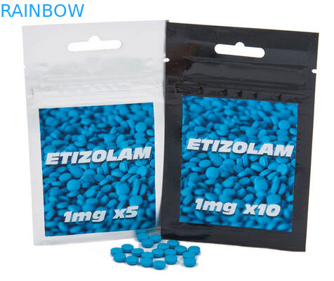 อลูมิเนียมฟอยล์บรรจุภัณฑ์กระเป๋าสำหรับเม็ด Etizolam ที่มีรูแขวน, Reclosable Doypack ธูปชาสมุนไพร pacakging