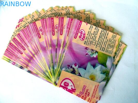 ฉลากหดแขนเป็นมิตรกับสิ่งแวดล้อมสำหรับขวดแชมพู PVC / PET ฟิล์มห่อหด