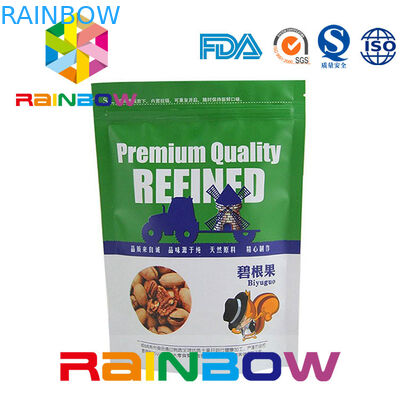 ที่กำหนดเองพิมพ์ Doy Pack ถั่วถุงบรรจุภัณฑ์ซิปและรอยฉีก