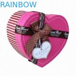 กล่องกระดาษของขวัญรีไซเคิลสำหรับตกแต่งรูปหัวใจอันหรูหรา