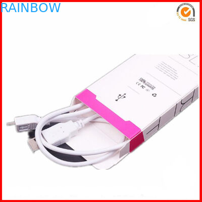 กล่องบรรจุภัณฑ์ที่พับเก็บได้ในรถยนต์กล่องบรรจุเครื่องชาร์จในรถยนต์พร้อมพิมพ์โลโก้