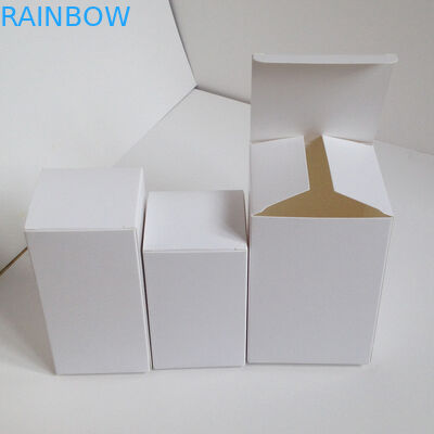 เครื่องประดับกระดาษแข็งสีขาวน้ำหอมกล่องกระดาษกล่องบรรจุภัณฑ์ที่ไม่พิมพ์