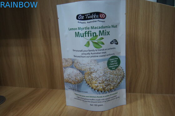 ถุงบรรจุภัณฑ์แบบกำหนดเอง Ziplock พลาสติกโปรตีน / น้ำตาล