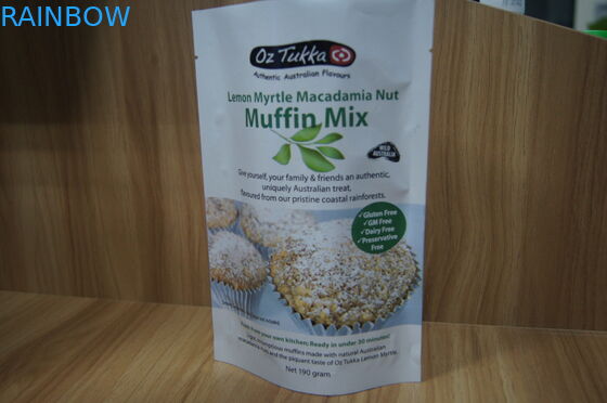 Vivid พิมพ์คุกกี้ Stand Up อลูมิเนียมฟอยล์บรรจุภัณฑ์ถุงปิดผนึกความร้อนด้านบน