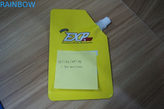 ลามิเนตยืนขึ้นพวยถุงบรรจุภัณฑ์ด้วยน้ำมันหล่อลื่นบรรจุภัณฑ์ถุงพวยด้านข้าง