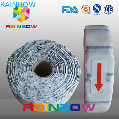 คำเตือนป้ายผนึกสัมผัสสามเหลี่ยมแบบม้วนได้สำหรับรีไซเคิลสำหรับคนตาบอด / สติ๊กเกอร์