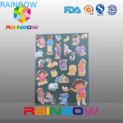 สีสันสดใสไม่สม่ำเสมอทางเศรษฐกิจที่กำหนดเองฉลากกระดาษรีไซเคิลขวด / ถุงพลาสติก