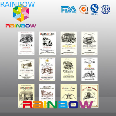 สีสันสดใสไม่สม่ำเสมอทางเศรษฐกิจที่กำหนดเองฉลากกระดาษรีไซเคิลขวด / ถุงพลาสติก