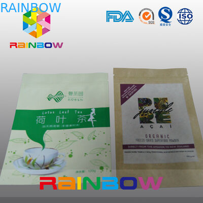 พิมพ์ถุงกระดาษที่กำหนดเองซิป Doypack ถุงบรรจุอาหาร