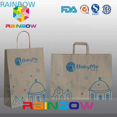 พิมพ์สีสันกำหนดเองถุงกระดาษถุงกระดาษของขวัญสำหรับผ้า / รองเท้า