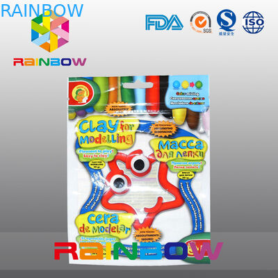 โลโก้ที่กำหนดเอง Coloful สามด้านซีลถุงพลาสติกใสบรรจุภัณฑ์สำหรับขนม / ขนมขบเคี้ยว