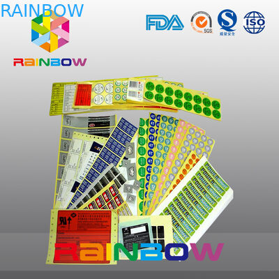 ที่กำหนดเองพิมพ์ที่มีสีสันหดตัวแขนเสื้อฉลากกาวตนเองกระดาษลามิเนตฉลากอาหาร