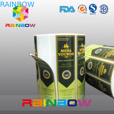 แก้วไวน์กาวตนเองหดแขนฉลากพิมพ์สติกเกอร์และฉลากขวดไวน์