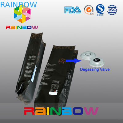 การออกแบบที่กำหนดเองอลูมิเนียมฟอยล์กาแฟกระเป๋า / เป้าเสื้อกางเกงกาแฟ 5lb พร้อมวาล์ว