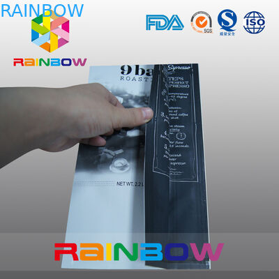 การออกแบบที่กำหนดเองอลูมิเนียมฟอยล์กาแฟกระเป๋า / เป้าเสื้อกางเกงกาแฟ 5lb พร้อมวาล์ว