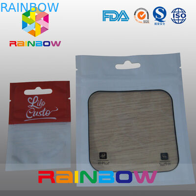 Mylar Ziplock ถุงพลาสติกถุงบรรจุภัณฑ์ด้วยหน้าต่างโปร่งใสสำหรับสินค้า