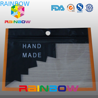 Mylar Ziplock ถุงพลาสติกถุงบรรจุภัณฑ์ด้วยหน้าต่างโปร่งใสสำหรับสินค้า