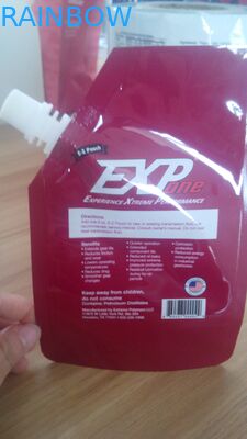 ถุงพลาสติกเหลวบรรจุภัณฑ์สีแดงมาตรฐาน FDA / ถุงใส่พวยแบบยืดหยุ่น