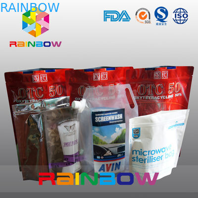 ยืนขึ้นถุงอาหารสัตว์เลี้ยงมีซิป / ถุงอาหารสัตว์พลาสติกเกรดอาหาร Tukey