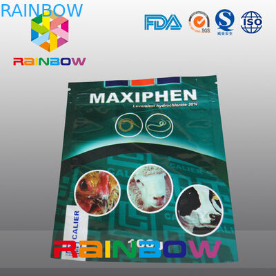 อลูมิเนียมฟอยล์อาหารสัตว์เลี้ยงกระเป๋าโคนมยืนขึ้นบรรจุภัณฑ์อาหาร