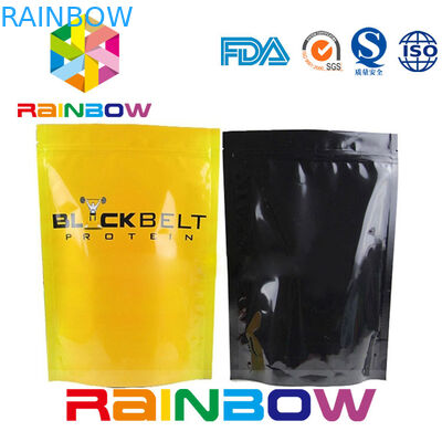 ถุงอลูมิเนียมฟอยล์มันขึ้นยืนบรรจุภัณฑ์ถุงซิปล็อค