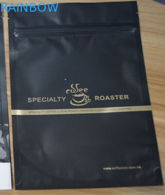 Mouisture Proof แมตต์ถุงพลาสติกบรรจุภัณฑ์อลูมิเนียมฟอยล์กาแฟชนิดซองขึ้น