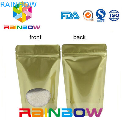 400 กรัม Side Gusset Matte Silver อลูมิเนียมฟอยล์ถุง Sambi Classic สำหรับเมล็ดกาแฟ