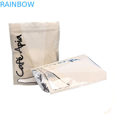 สง่างามโค้ง Lipton PET / VMPET / PE ถุงบรรจุภัณฑ์ชายืนขึ้น / ยืนขึ้นถุงชา