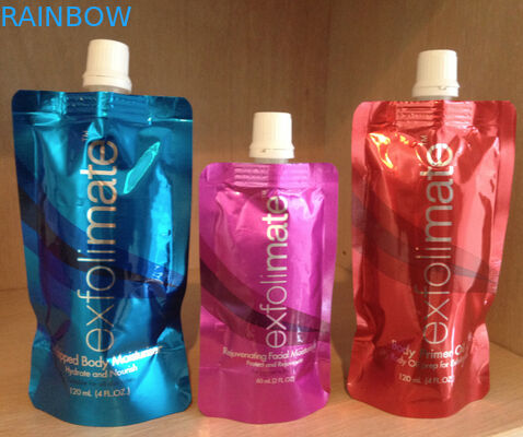 ที่กำหนดเองนำมาใช้ใหม่พลาสติกยืนขึ้นบีบกระเป๋าสำหรับอาหารเด็ก / น้ำผลไม้ / ซุป