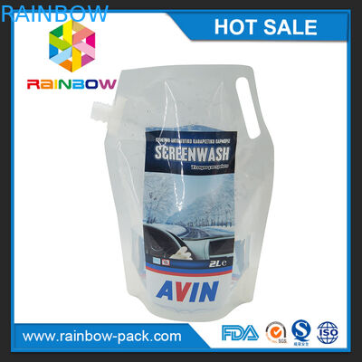 ที่กำหนดเองนำมาใช้ใหม่พลาสติกยืนขึ้นกระเป๋าบีบสำหรับอาหารเด็ก / น้ำผลไม้ / ซุป