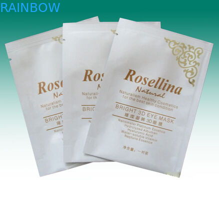 มาส์กหน้าอลูมิเนียมฟอยล์บรรจุภัณฑ์กระเป๋าพร้อมรอยบาก / รูแขวน