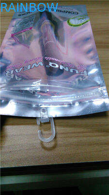 ที่กำหนดเองที่ชัดเจนธรรมดายืนขึ้นถุงอลูมิเนียมฟอยล์ถุงซิปล็อคที่ว่างเปล่า