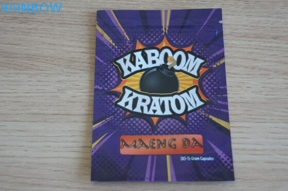 น้ำยาเคมีตราสามด้าน maeng da kratom ziplock ถุงบรรจุภัณฑ์