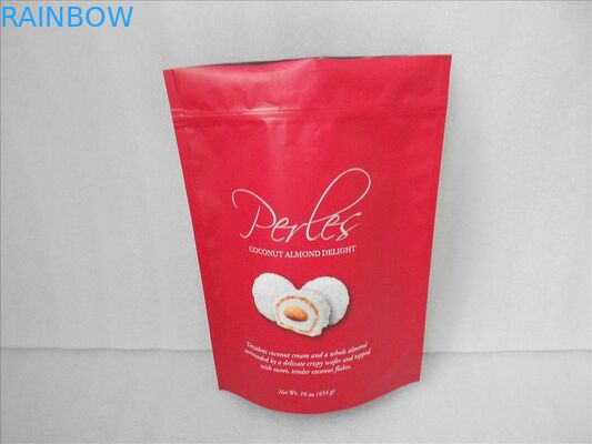 แมตต์อลูมิเนียมฟอยล์พลาสติกยืนขึ้นกระเป๋าป้องกันความชื้นเป็นมิตรกับสิ่งแวดล้อม