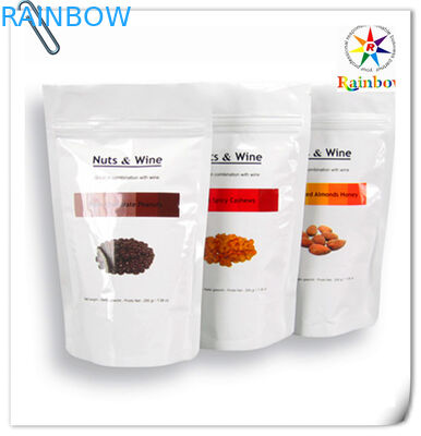 สีดำยืนขึ้นแมตต์บรรจุภัณฑ์ถุงฟอยล์คราฟท์พร้อมซิปล็อค