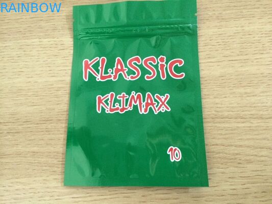 บรรจุภัณฑ์อลูมิเนียมฟอยล์รีไซเคิลบรรจุสมุนไพร - ถุงธูป Mylar Ziplock