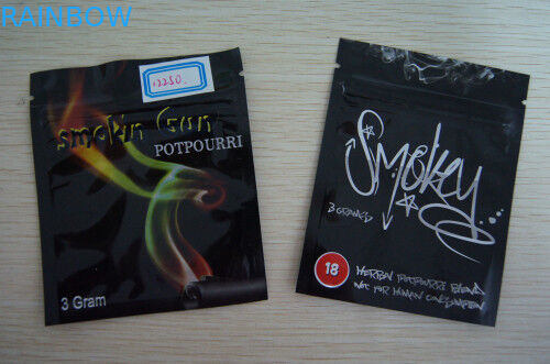 บรรจุภัณฑ์อลูมิเนียมฟอยล์รีไซเคิลบรรจุสมุนไพร - ถุงธูป Mylar Ziplock