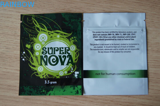 ถุงอลูมิเนียมฟอยล์ปิดผนึก 3 ด้านบรรจุถุงซิปล็อคลามิเนตสำหรับอาหาร