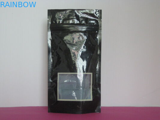ถุงฟอยล์อลูมิเนียมรีไซเคิลได้บรรจุภัณฑ์ลามิเนต Stand Up Matt Mylar Pouch พร้อมหน้าต่าง