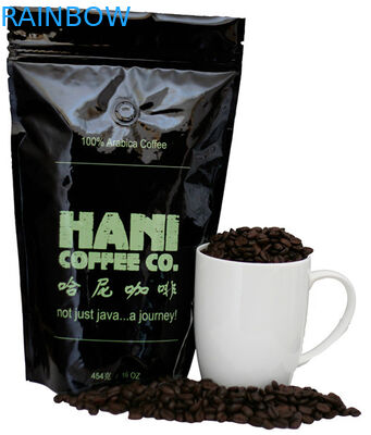 กาแฟชาซองอลูมิเนียมฟอยล์บรรจุถุงคราฟท์ Ziplock กระเป๋า 250 กรัม 500 กรัม