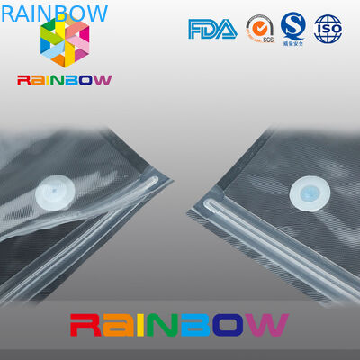 กระเป๋าสะปางระดับอาหารกระเป๋าสะปางระดับอาหาร กระเป๋าสะปางพลาสติกสําหรับการเก็บอาหาร / วาล์ว Breaker