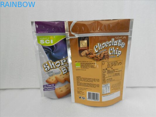 บรรจุภัณฑ์ถุงพลาสติกฟอยล์ผนึกลุกขึ้นยืนถุงอลูมิเนียมฟอยล์ลามิเนตฟอยล์