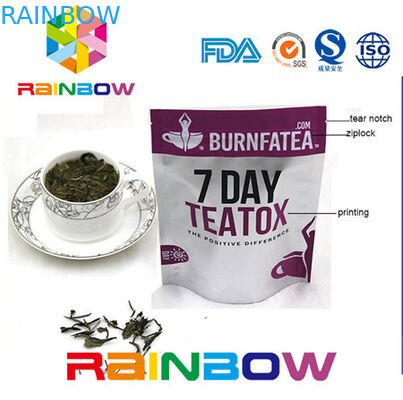 ด้านข้างบรรจุในซอง Doy แพ็คกระดาษคราฟท์บรรจุภัณฑ์ถุงชาอลูมิเนียมฟอยล์ถุงพลาสติก Ziplock