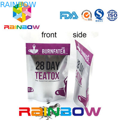 ด้านข้างบรรจุในซอง Doy แพ็คกระดาษคราฟท์บรรจุภัณฑ์ถุงชาอลูมิเนียมฟอยล์ถุงพลาสติก Ziplock