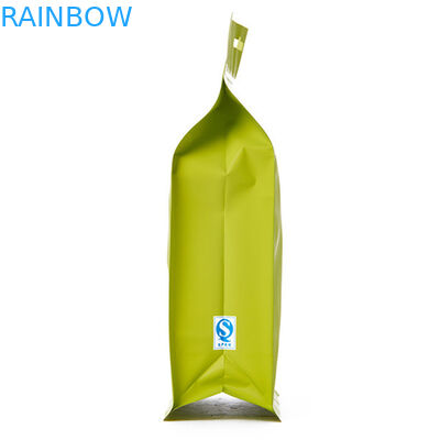 กระดาษคราฟท์ถุงบรรจุภัณฑ์ชาลุกขึ้นยืนถุงบรรจุภัณฑ์พลาสติกอลูมิเนียมพร้อม ziplock