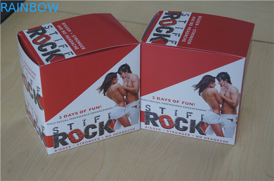 การ์ด Rock แข็งและกล่อง Rock แข็งสำหรับบรรจุภัณฑ์เสริมยาทางเพศ