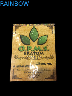 ถุงธูปสมุนไพร Kratom ถุงซิปล็อคบรรจุภัณฑ์ 3ct แคปซูล OPMS Kratom กระเป๋า